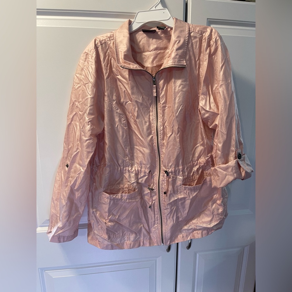 Chico's Blush Pink Utility Jacket